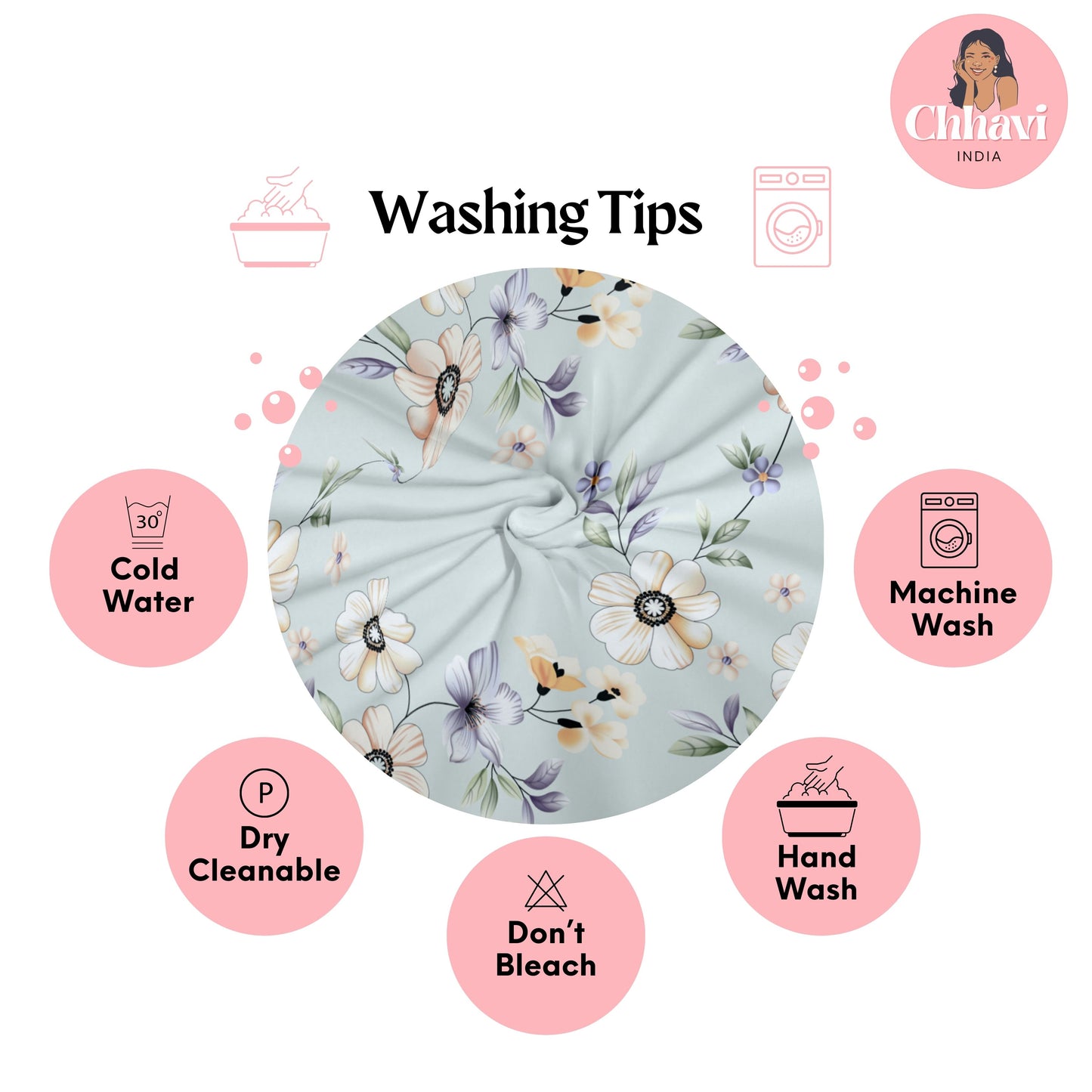 CHHAVI INDIA 210 TC Microfiber Printed King Size Bedsheet With Pillow Covers