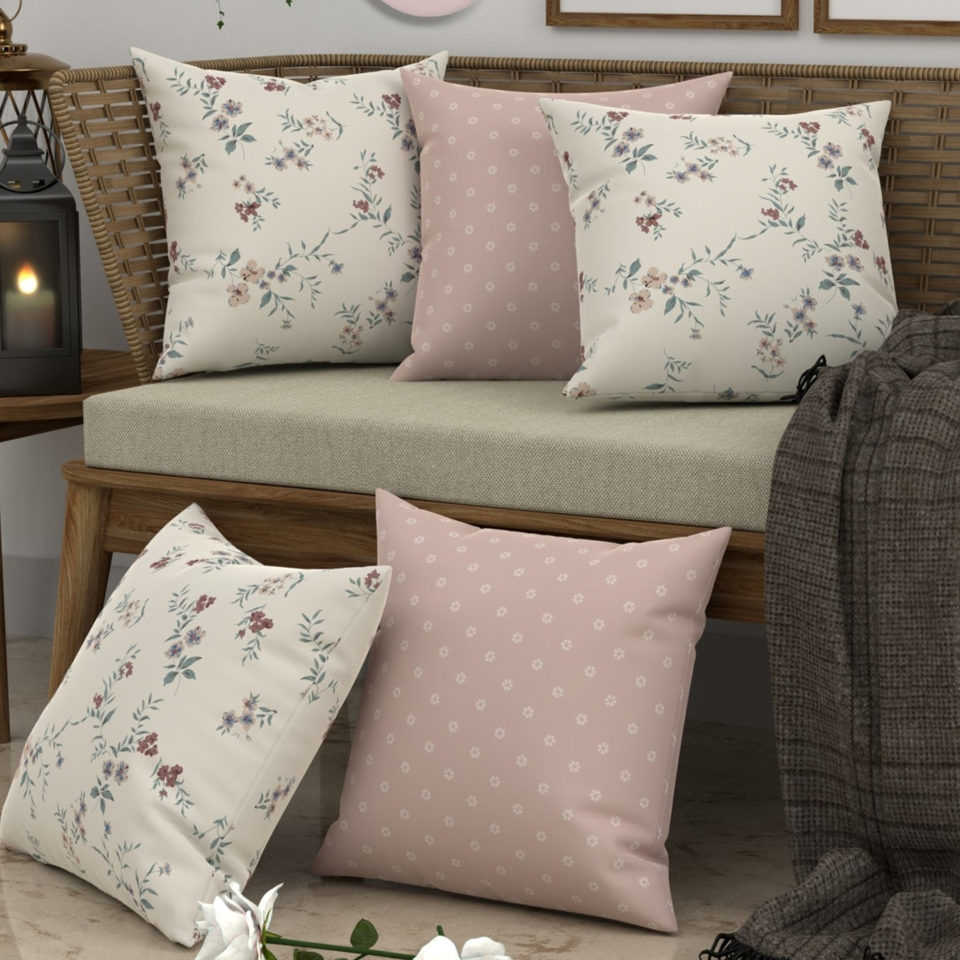 CHHAVI INDIA Microfiber Cushions Cover