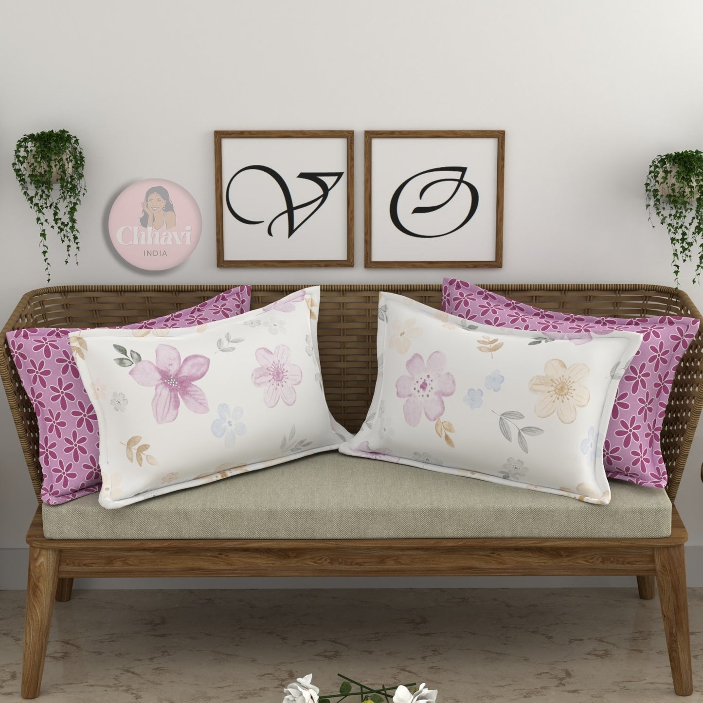 CHHAVI INDIA Microfiber Pillow Cover