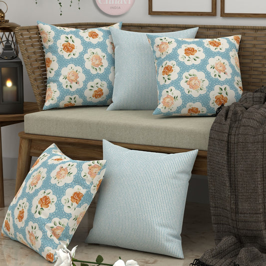 CHHAVI INDIA Microfiber Cushions Cover