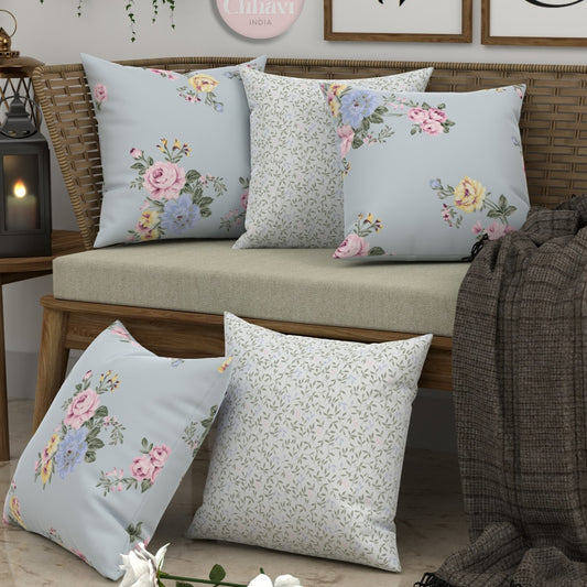 CHHAVI INDIA Microfiber Cushions Cover