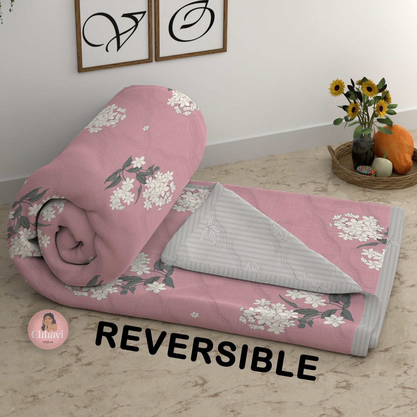 CHHAVI INDIA Printed Double Comforter for AC Room