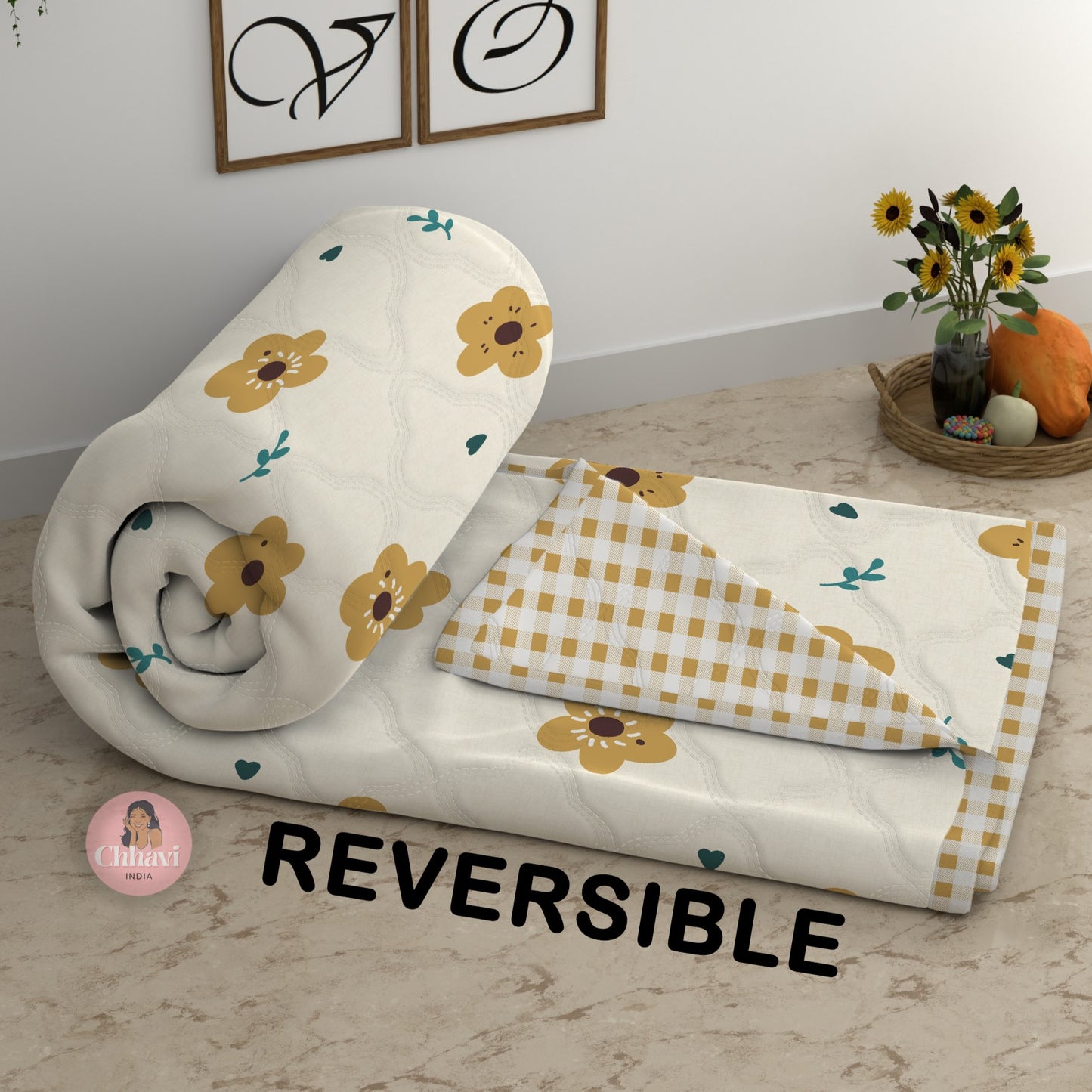 CHHAVI INDIA Printed Double Comforter for AC Room