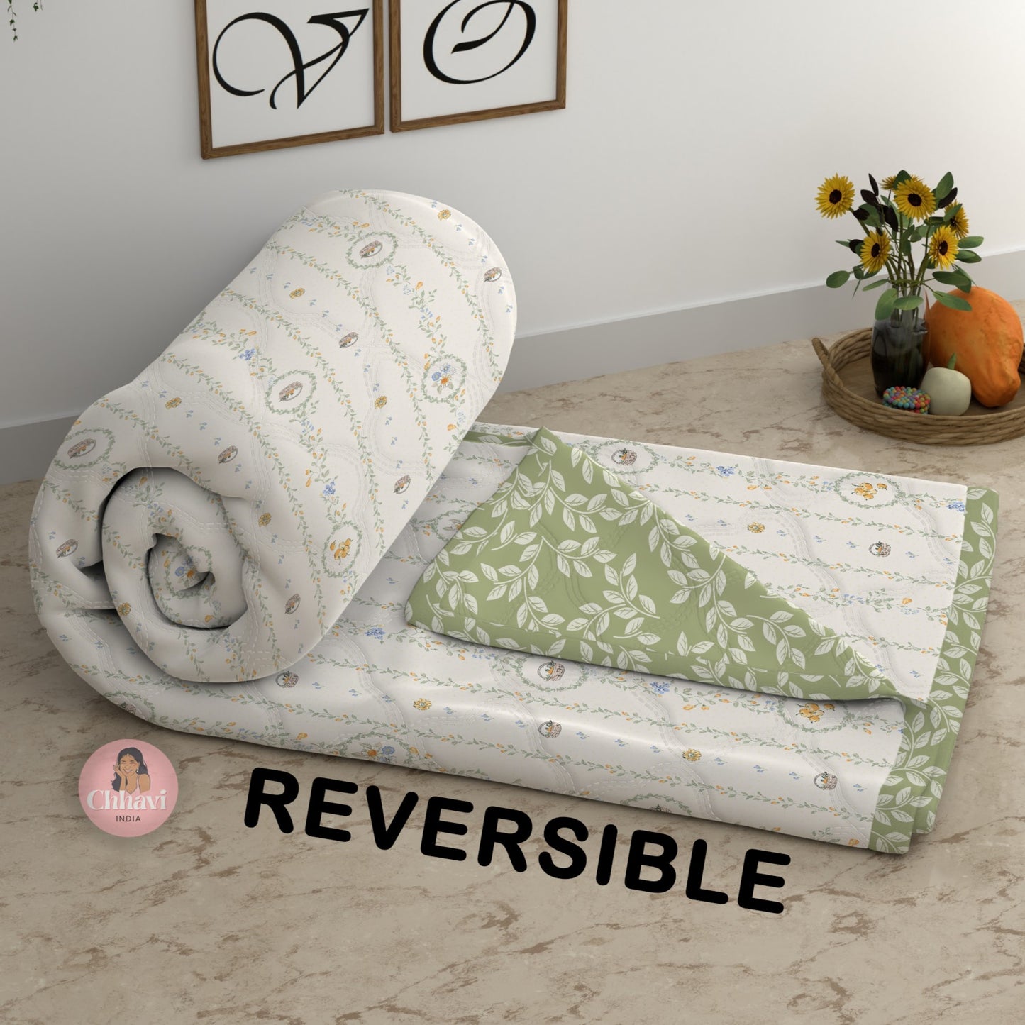 CHHAVI INDIA Printed Double Comforter for AC Room