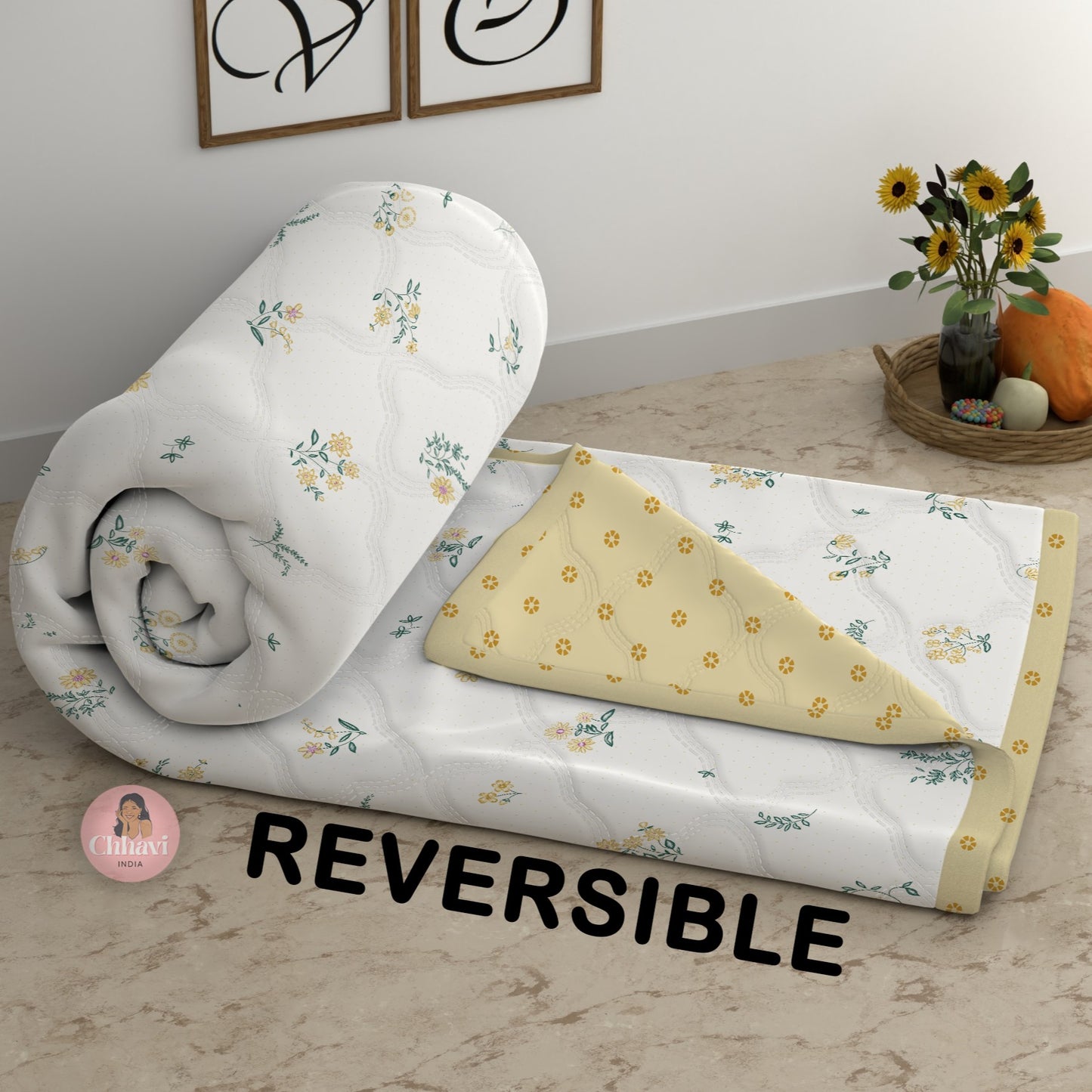 CHHAVI INDIA Printed Double Comforter for AC Room