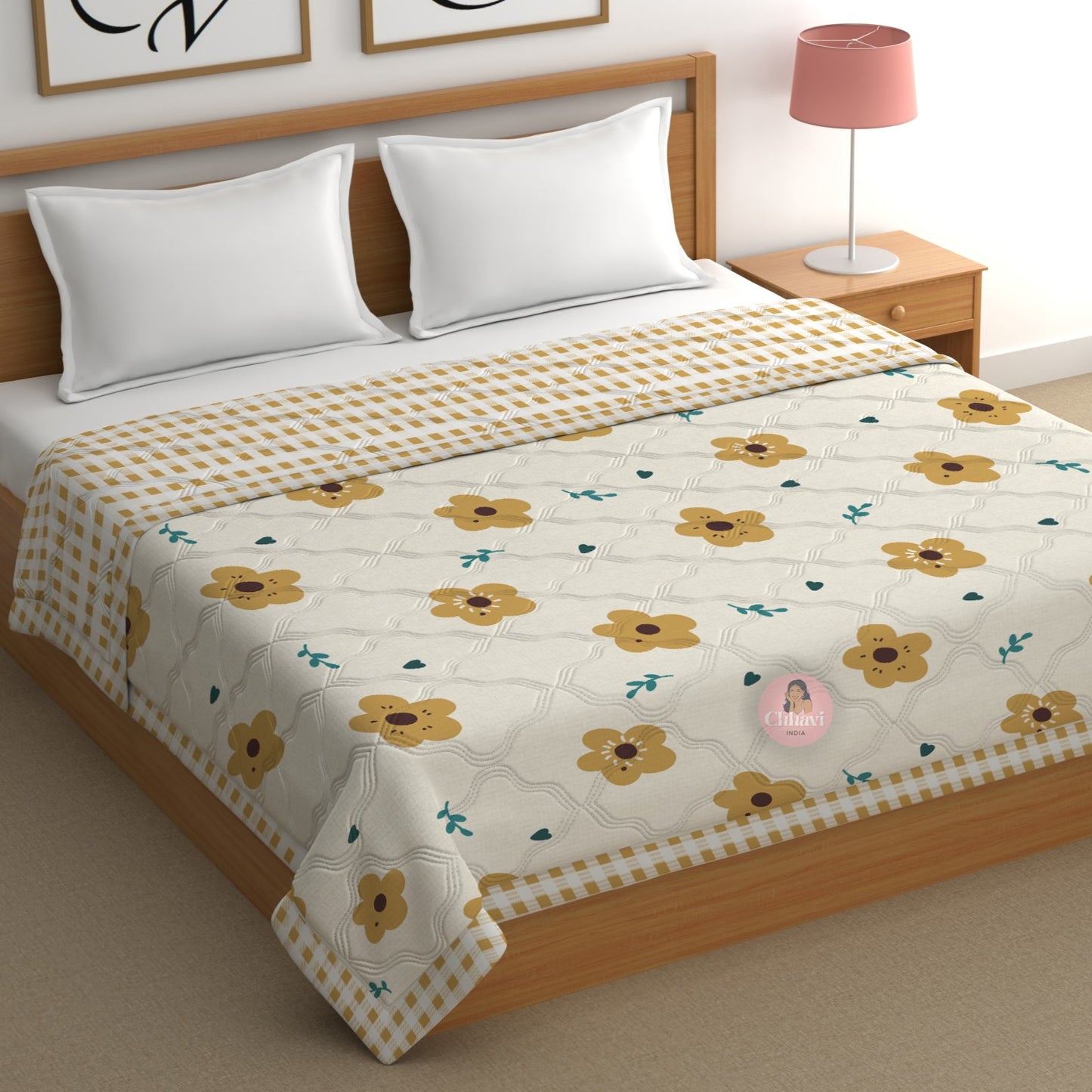 CHHAVI INDIA Printed Double Comforter for AC Room