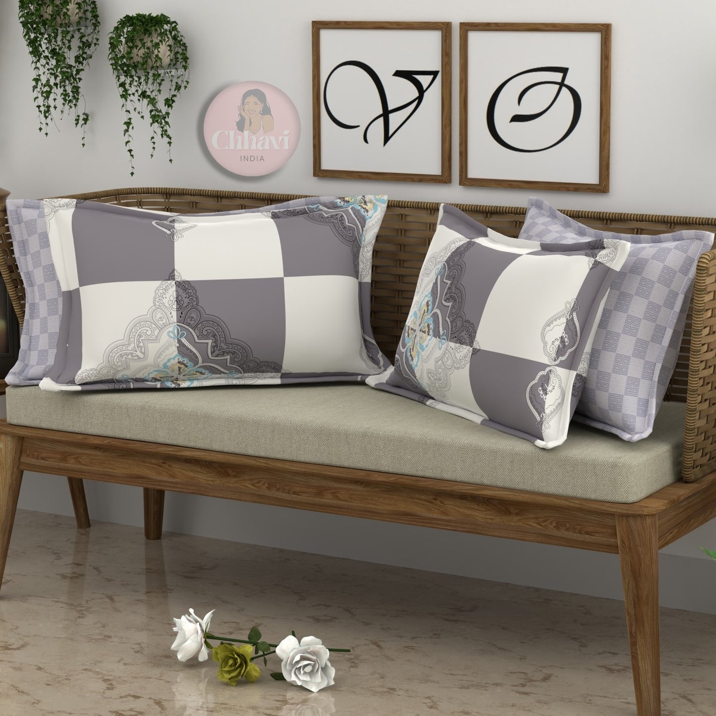 CHHAVI INDIA Microfiber Pillow Cover