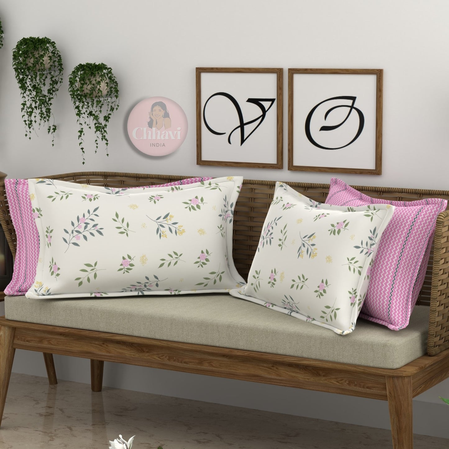 CHHAVI INDIA Microfiber Pillow Cover