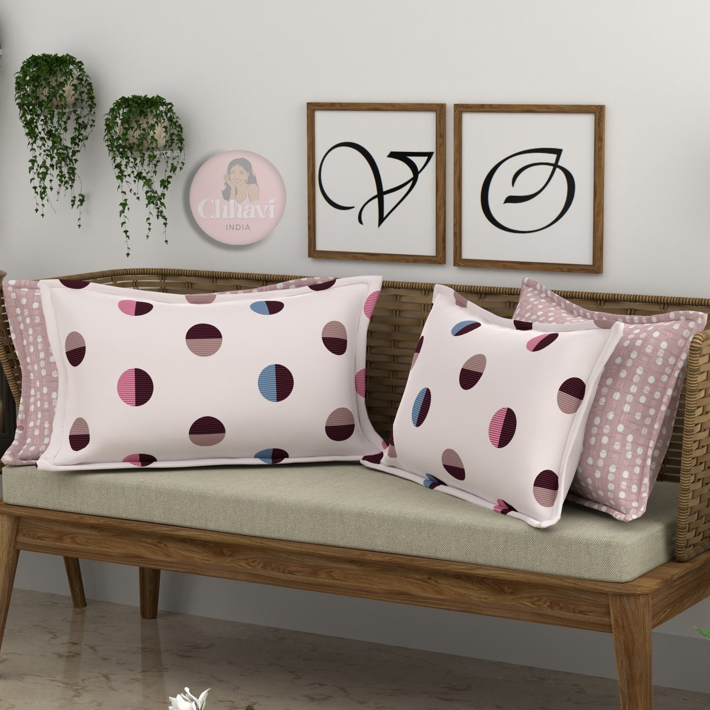 CHHAVI INDIA Microfiber Pillow Cover