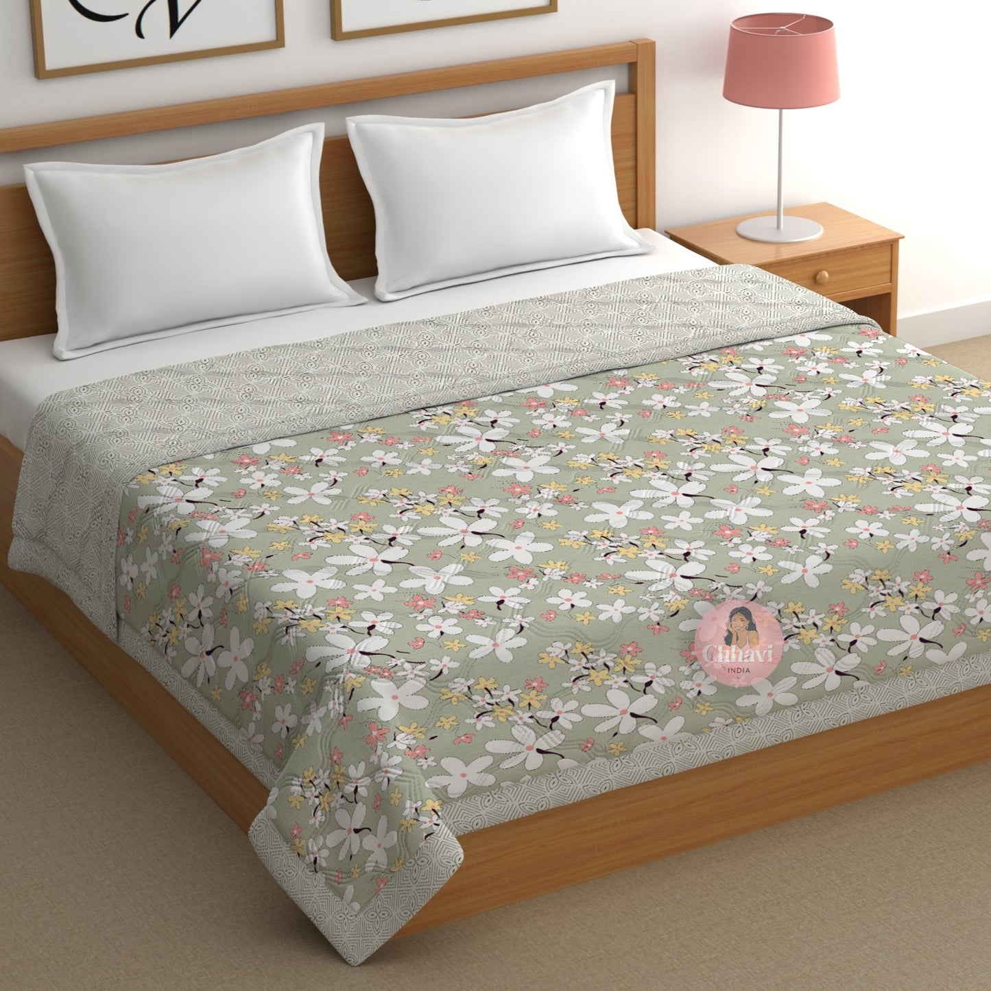 CHHAVI INDIA Printed Double Comforter for AC Room