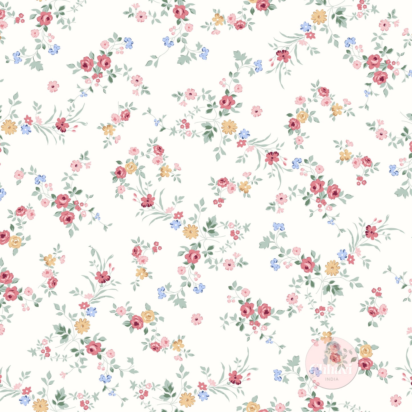 CHHAVI INDIA 210 TC Microfiber Printed King Size Bedsheet With Pillow Covers