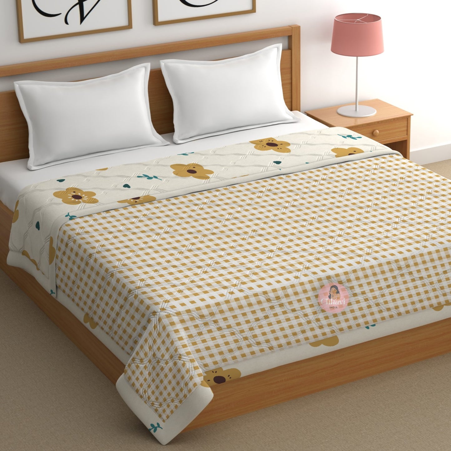 CHHAVI INDIA Printed Double Comforter for AC Room