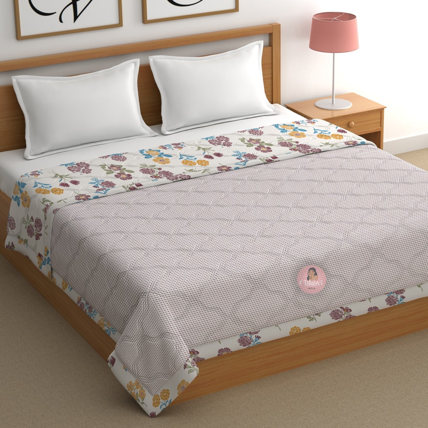 CHHAVI INDIA Printed Double Comforter for AC Room