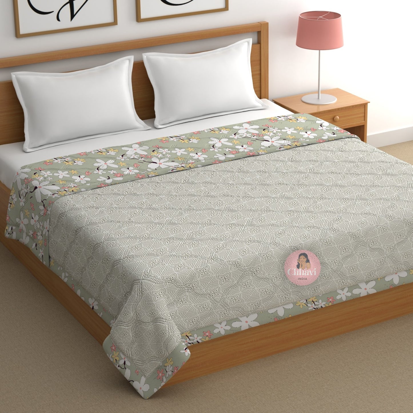 CHHAVI INDIA Printed Double Comforter for AC Room
