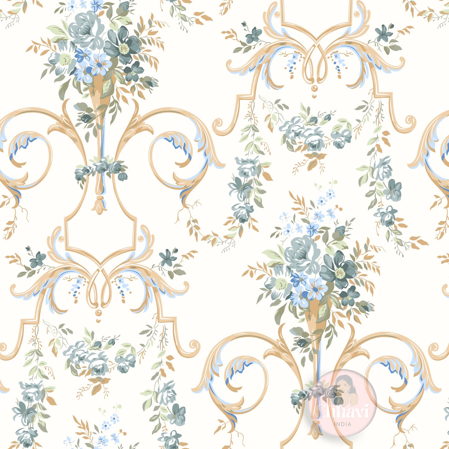 CHHAVI INDIA 210 TC Microfiber Fitted Double Size Printed Bedsheet With 2 Pillow covers