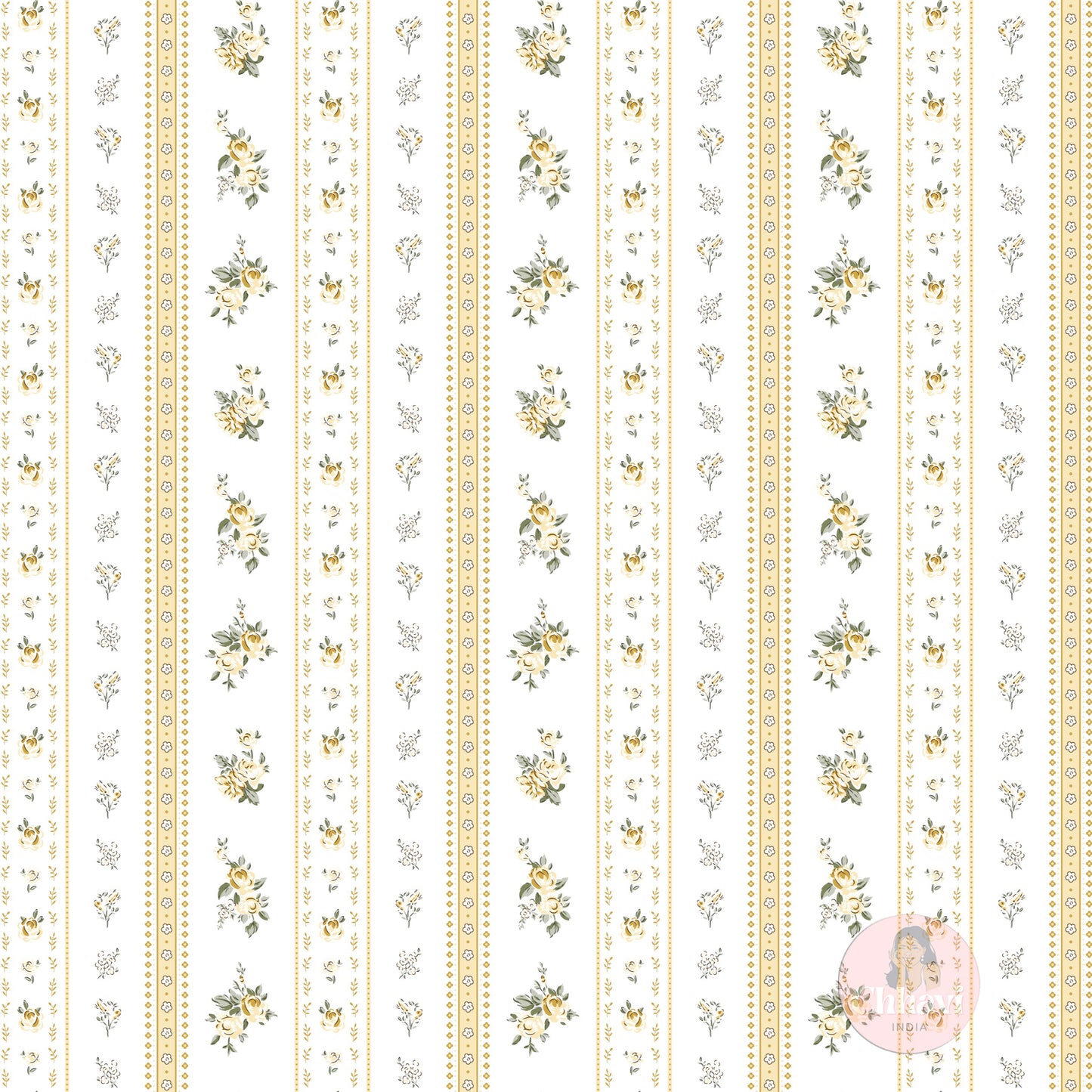 CHHAVI INDIA 210 TC Microfiber Double Fitted  Size Printed Bedsheet