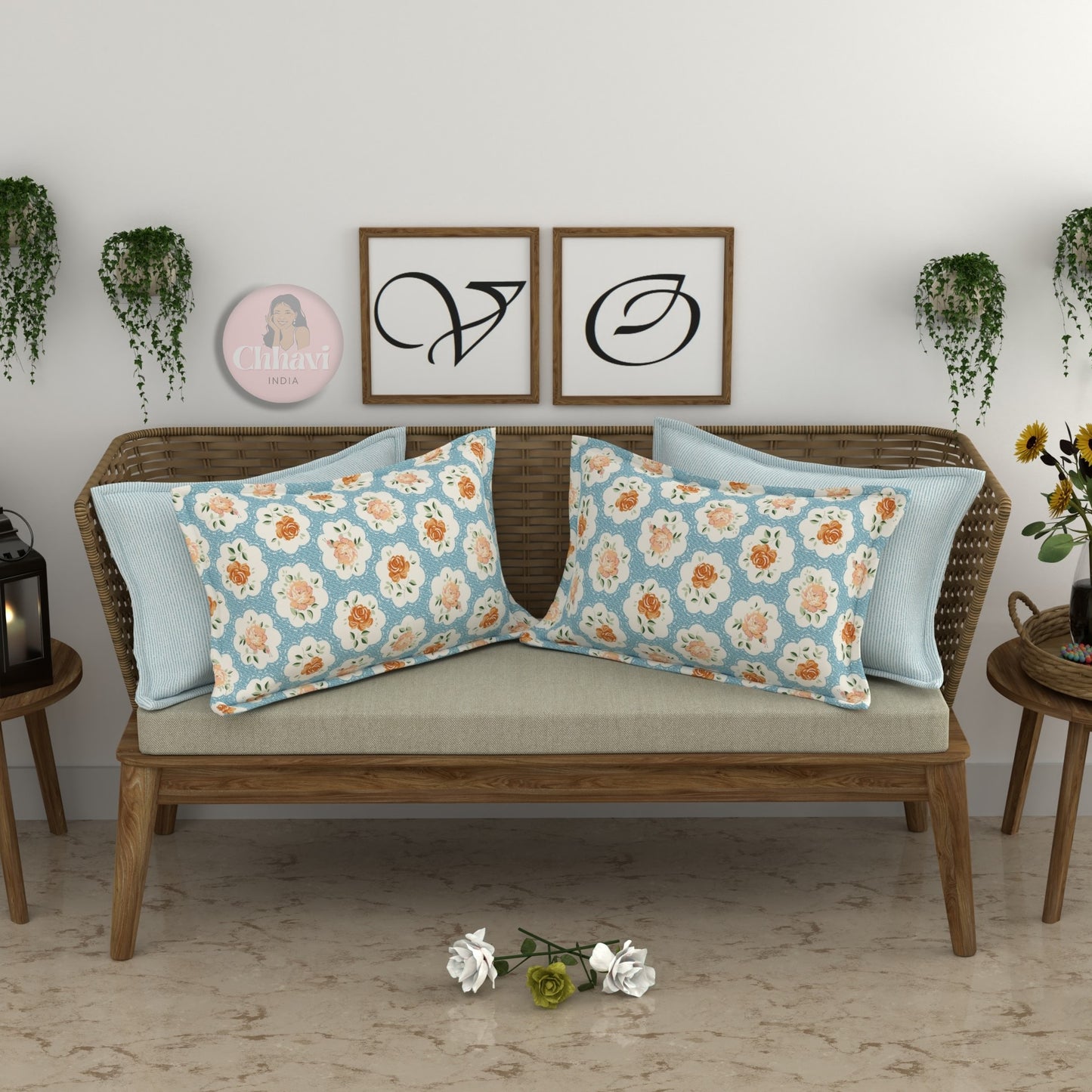 CHHAVI INDIA Microfiber Pillow Cover