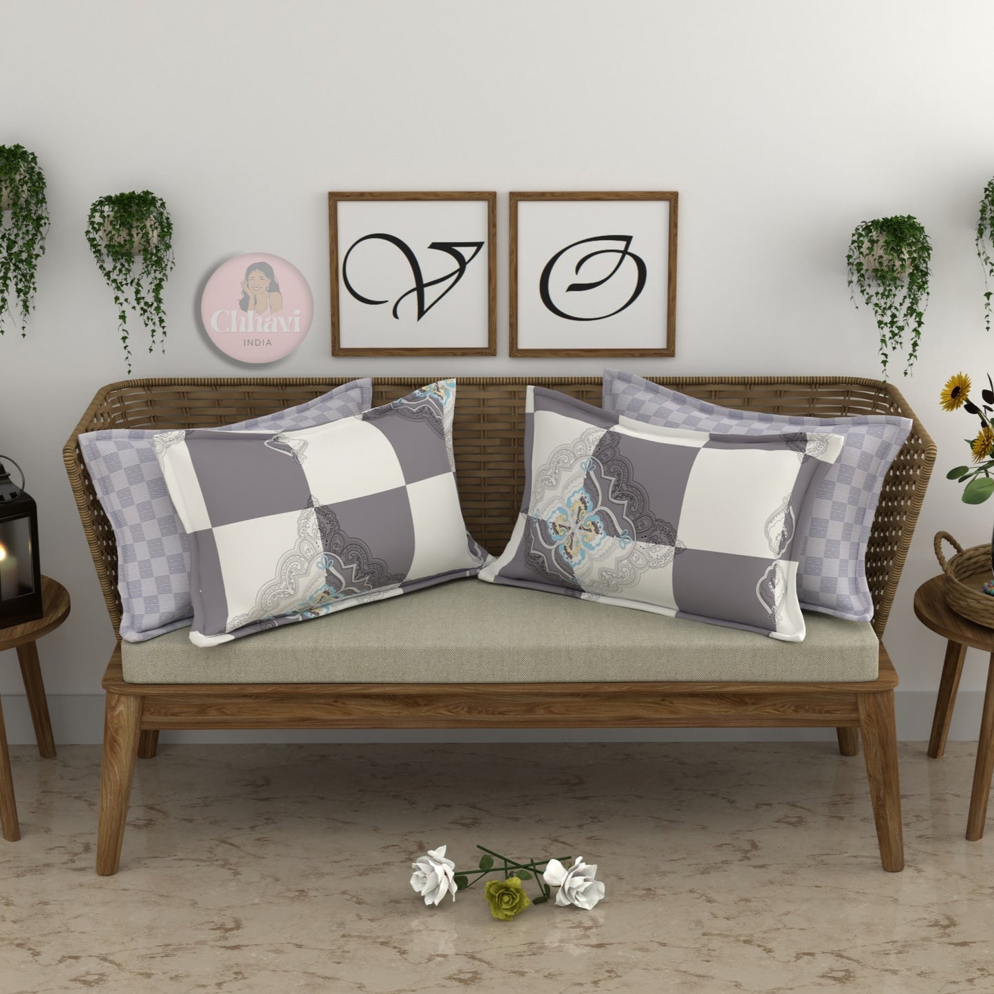 CHHAVI INDIA Microfiber Pillow Cover