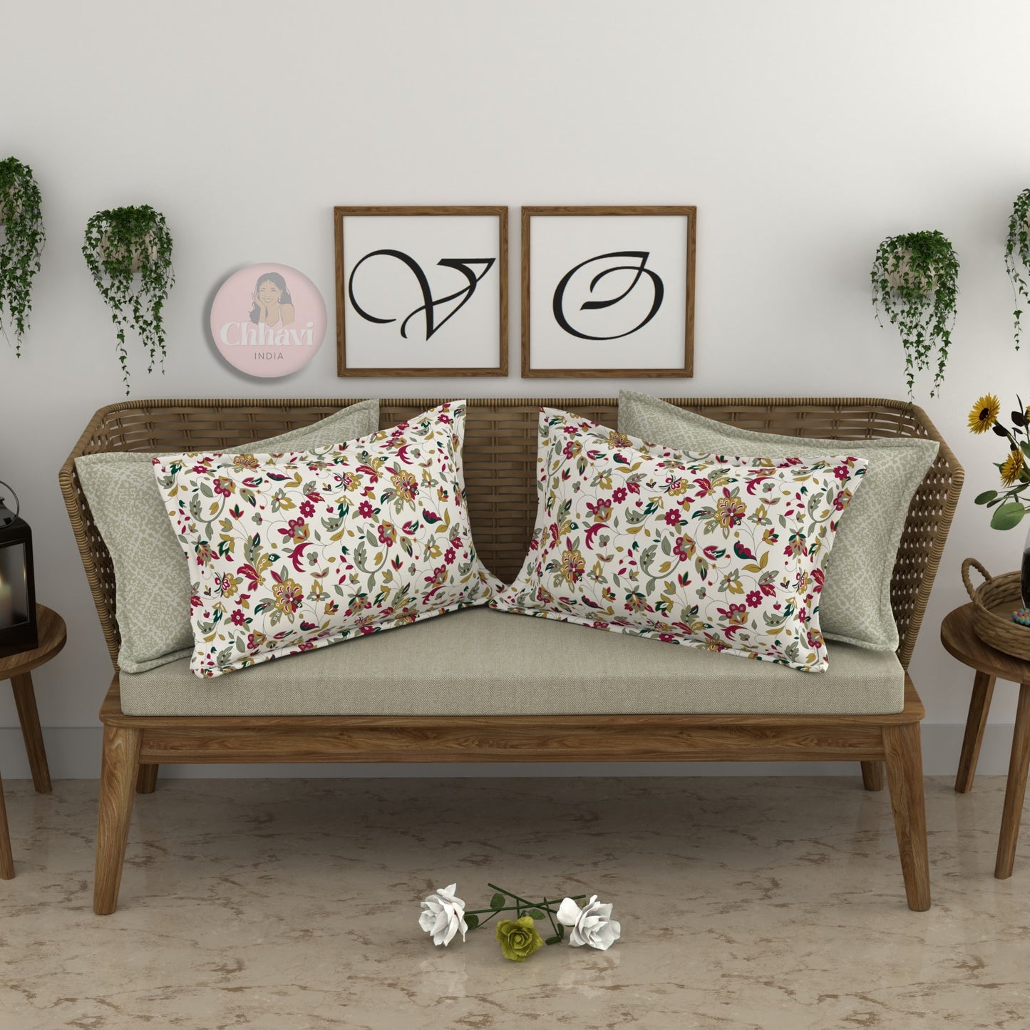 CHHAVI INDIA Microfiber Pillow Cover