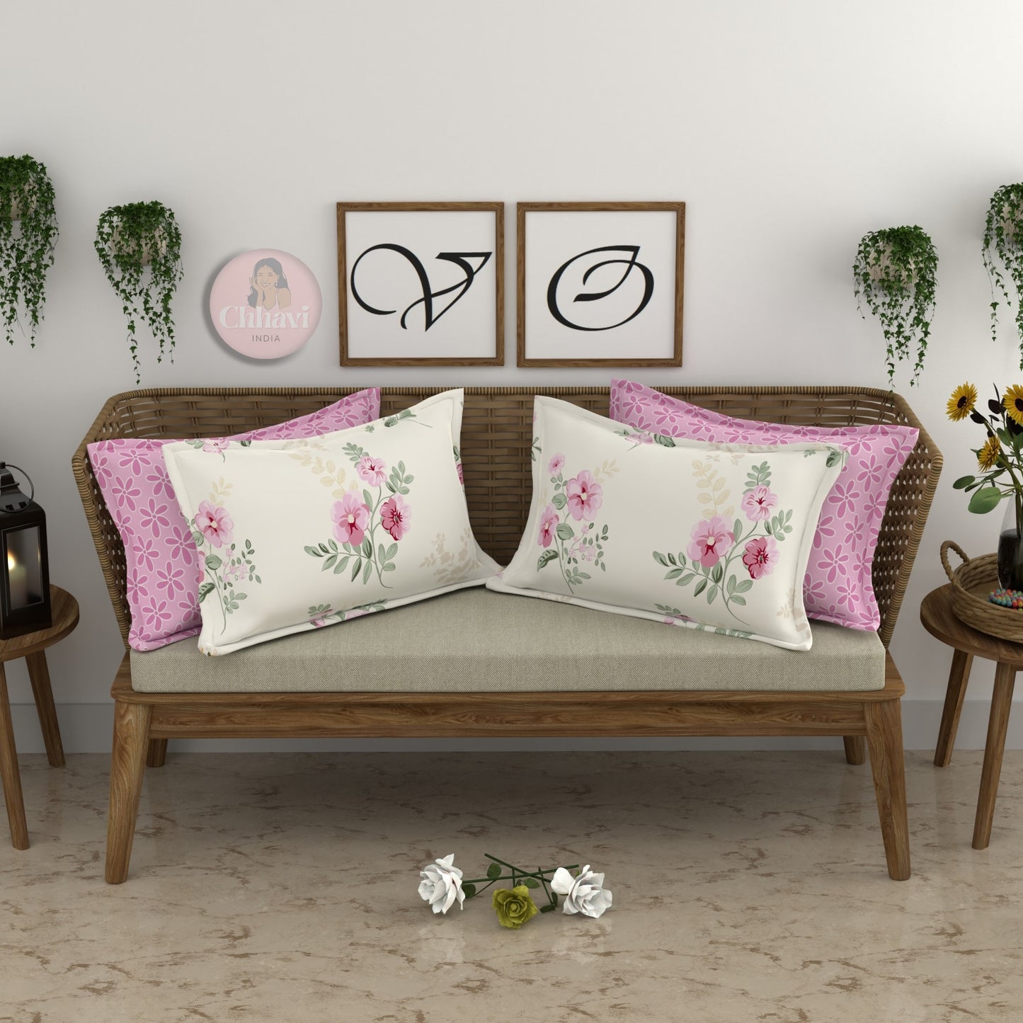 CHHAVI INDIA Microfiber Pillow Cover