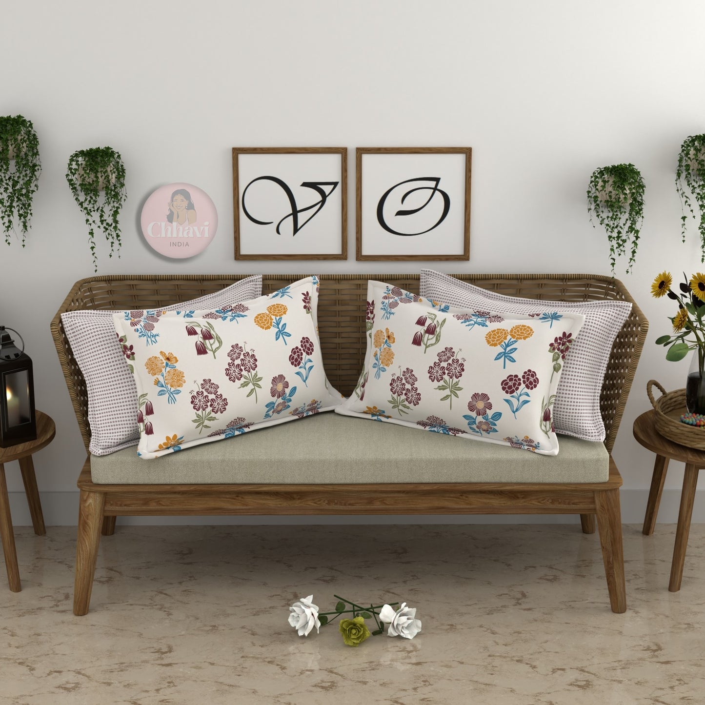 CHHAVI INDIA Microfiber Pillow Cover