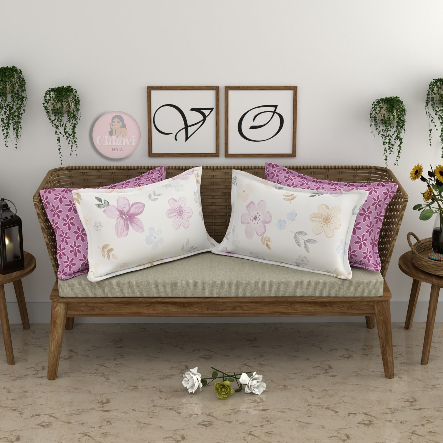 CHHAVI INDIA Microfiber Pillow Cover