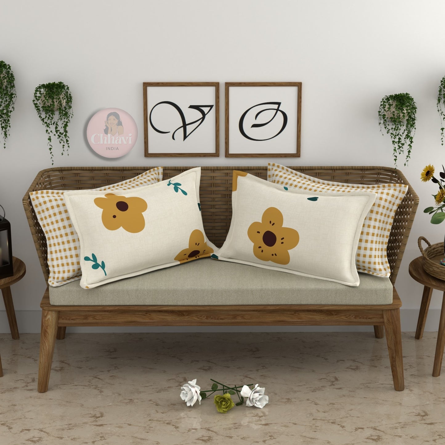 CHHAVI INDIA Microfiber Pillow Cover