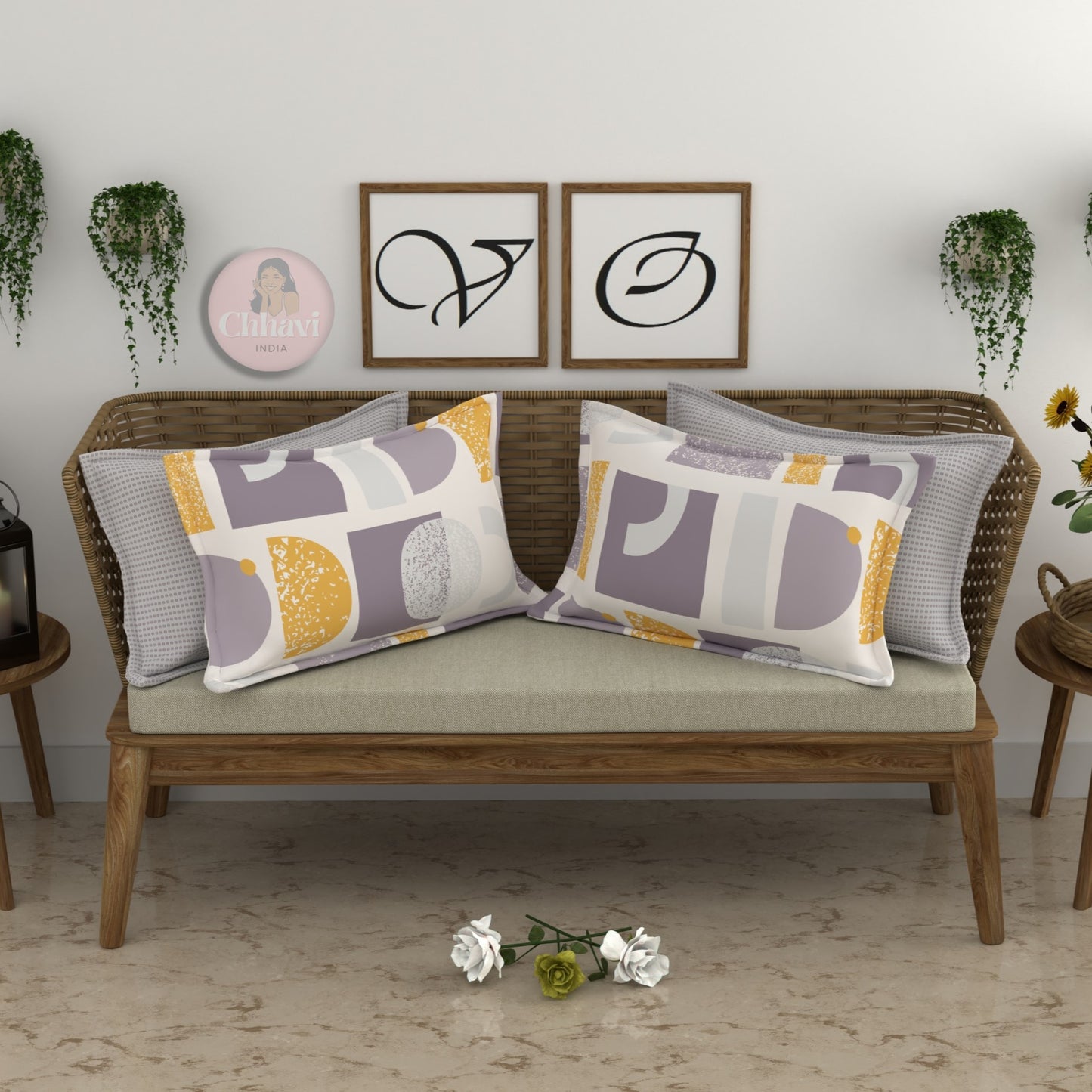 CHHAVI INDIA Microfiber Pillow Cover