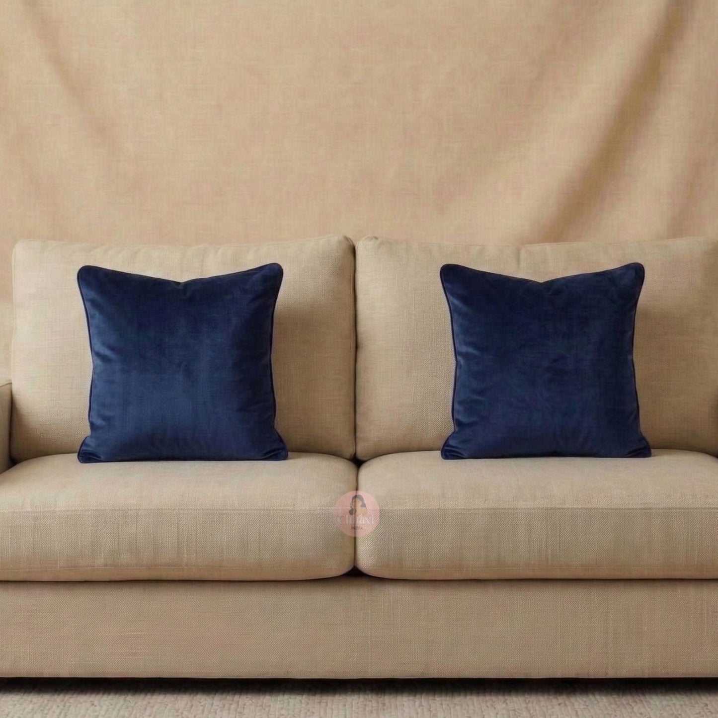 CHHAVI INDIA Velvet Cushions Cover