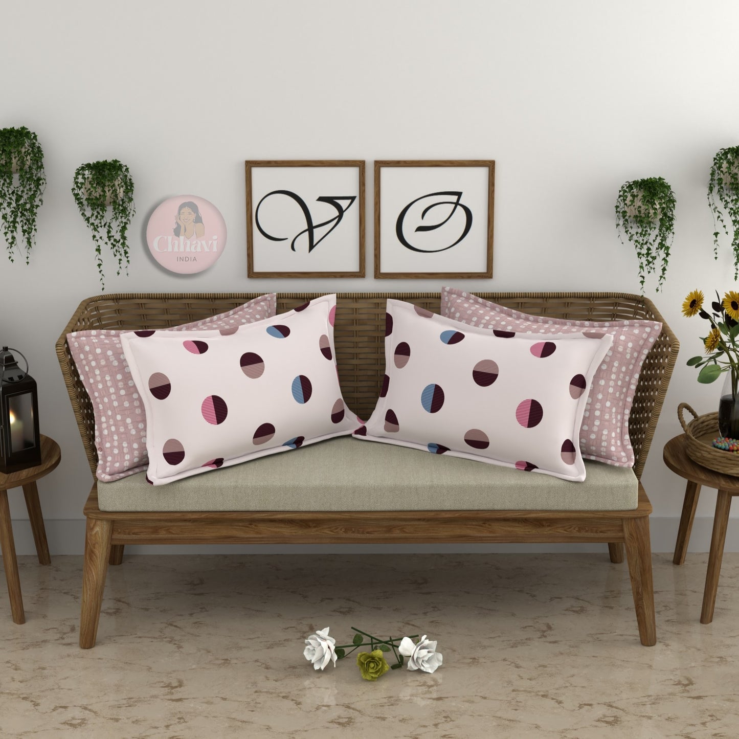 CHHAVI INDIA Microfiber Pillow Cover