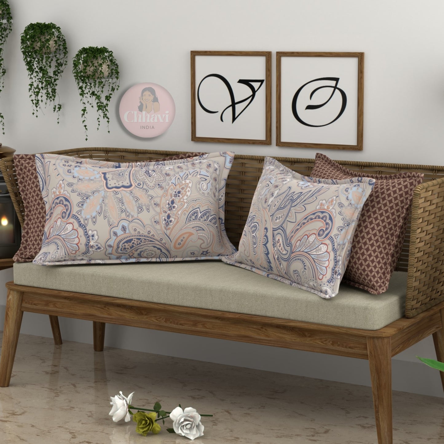 CHHAVI INDIA Microfiber Pillow Cover