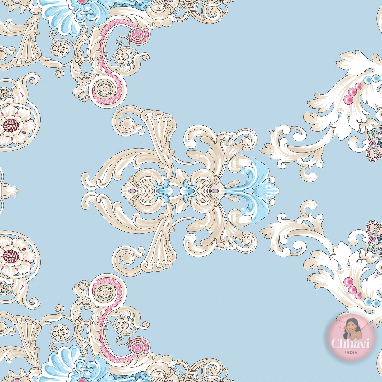 CHHAVI INDIA 210 TC Microfiber Waterproof Printed Fitted (Elastic) Bedsheet