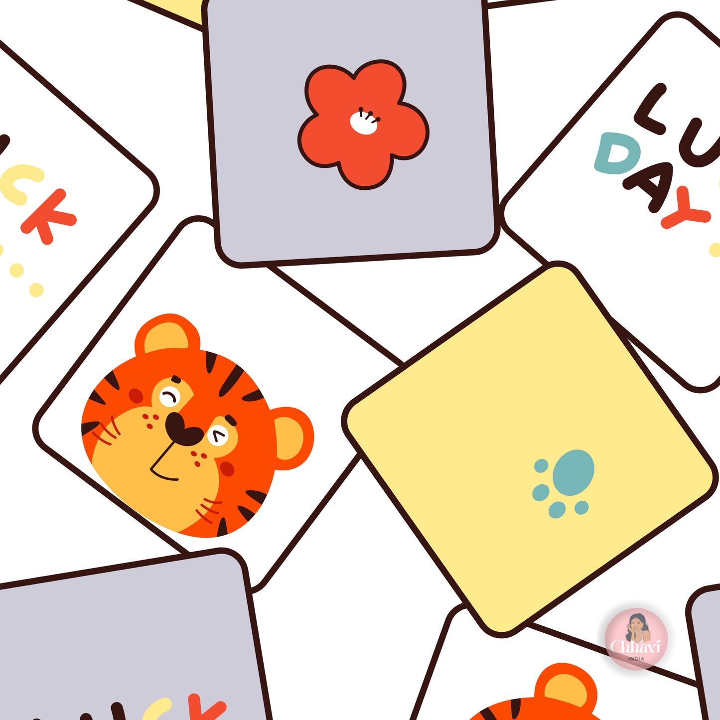 CHHAVI INDIA 210 TC Microfiber Waterproof Printed Fitted (Elastic) Bedsheet