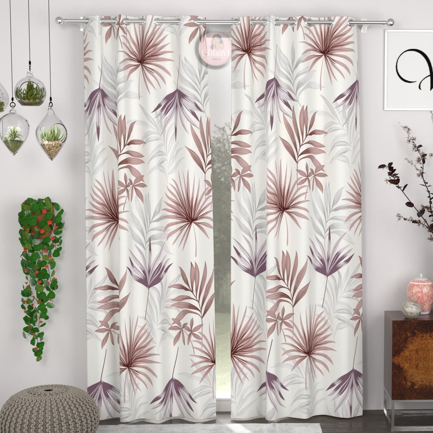 CHHAVI INDIA DESIGNER PRINTED DOOR CURTAIN PACK OF 2