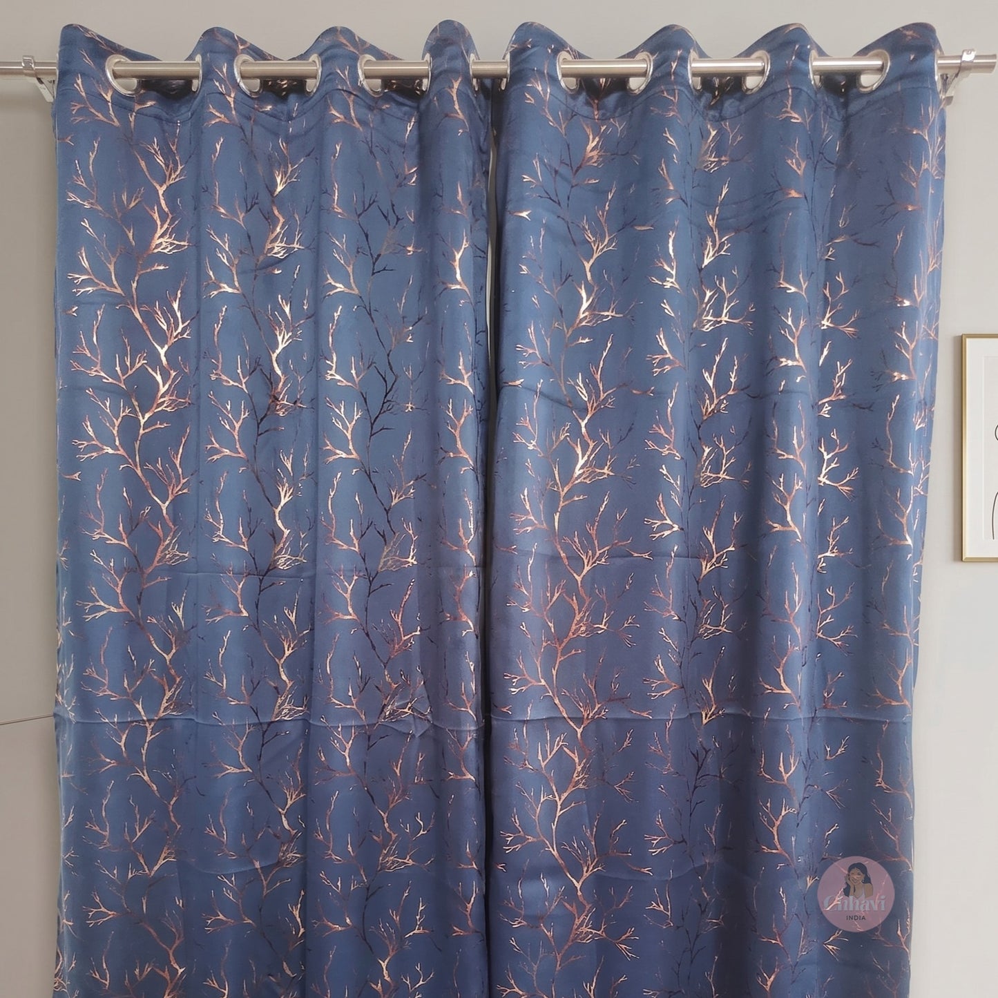 CHHAVI INDIA DESIGNER PRINTED BLACKOUT DOOR CURTAIN PACK OF 2