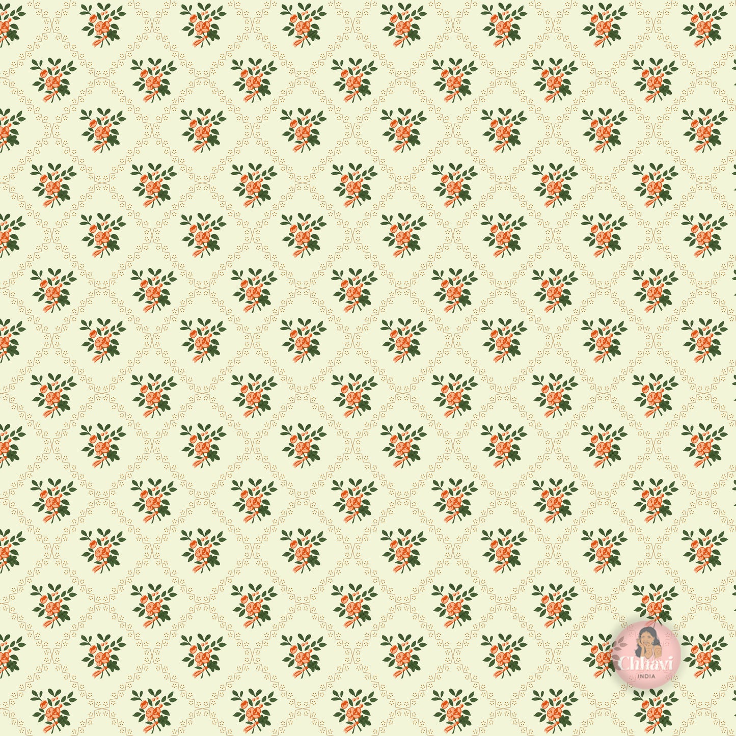 CHHAVI INDIA 210 TC Microfiber Waterproof Printed Fitted (Elastic) Bedsheet