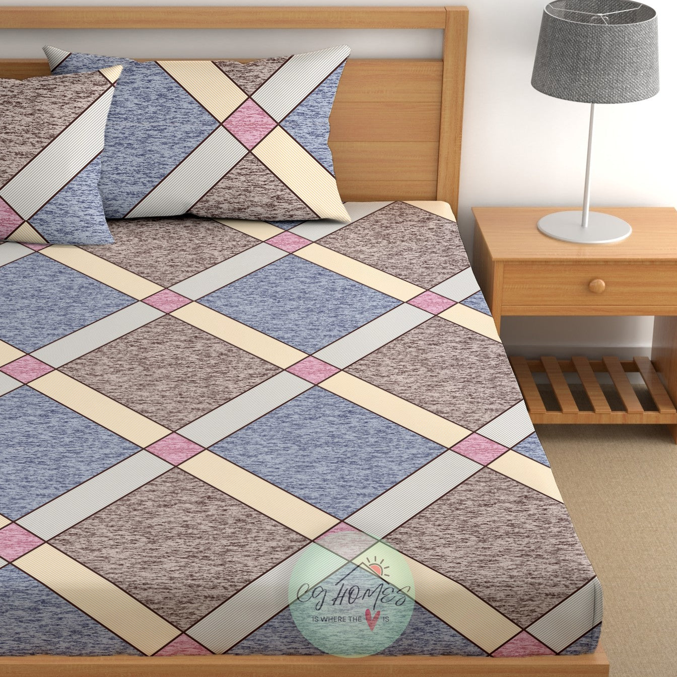 210 TC Microfiber Double Printed Flat Bedsheet