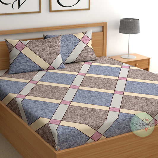 210 TC Microfiber Double Printed Flat Bedsheet