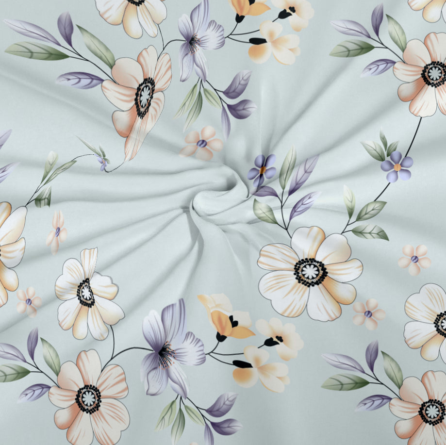 CHHAVI INDIA 210 TC Microfiber Printed King Size Bedsheet With Pillow Covers