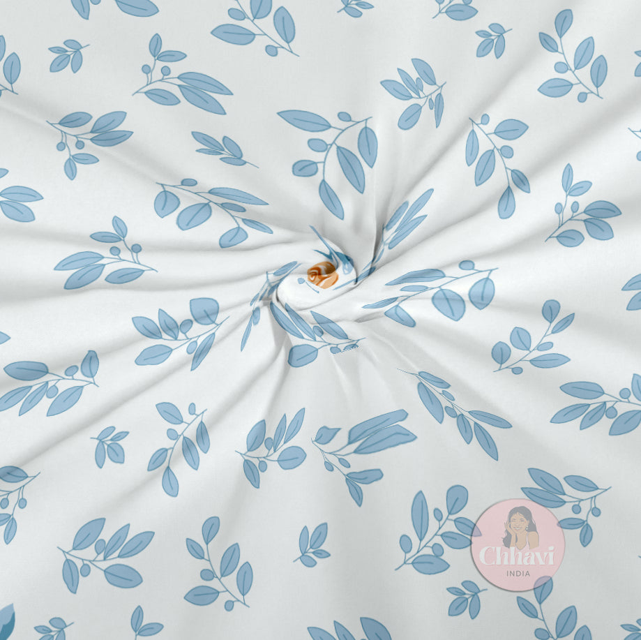 CHHAVI INDIA 210 TC Microfiber Fitted Double Size Printed Bedsheet With 2 Pillow covers