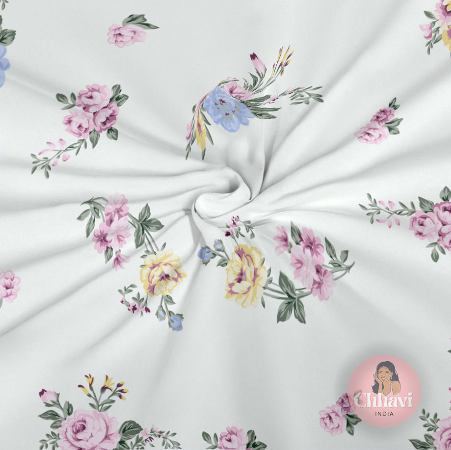CHHAVI INDIA 210 TC Microfiber Printed Double Bedsheet With 2 Pillow Covers