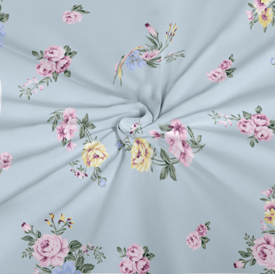 CHHAVI INDIA 210 TC Microfiber Printed King Size Bedsheet With Pillow Covers