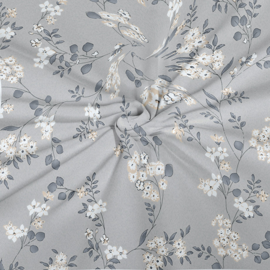 CHHAVI INDIA 210 TC Microfiber Printed King Size Bedsheet With Pillow Covers