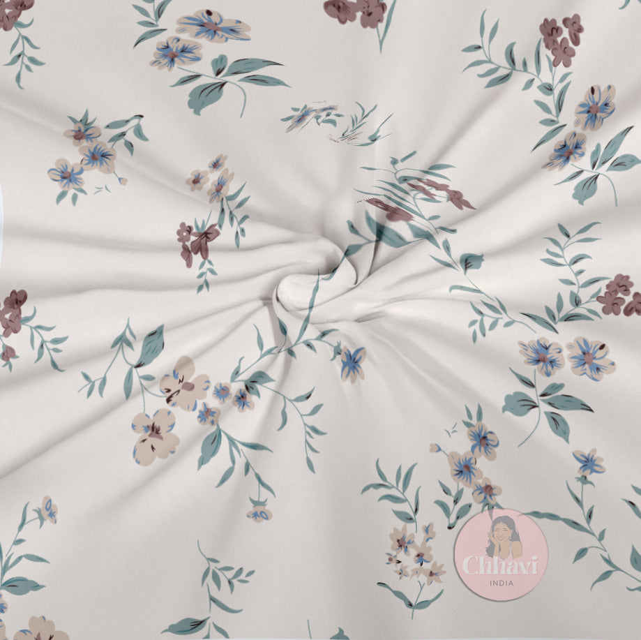 CHHAVI INDIA 210 TC Microfiber Double Fitted  Size Printed Bedsheet