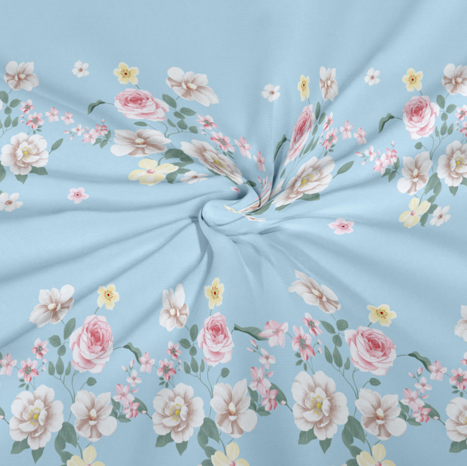 CHHAVI INDIA 210 TC Microfiber Double Fitted  Size Printed Bedsheet