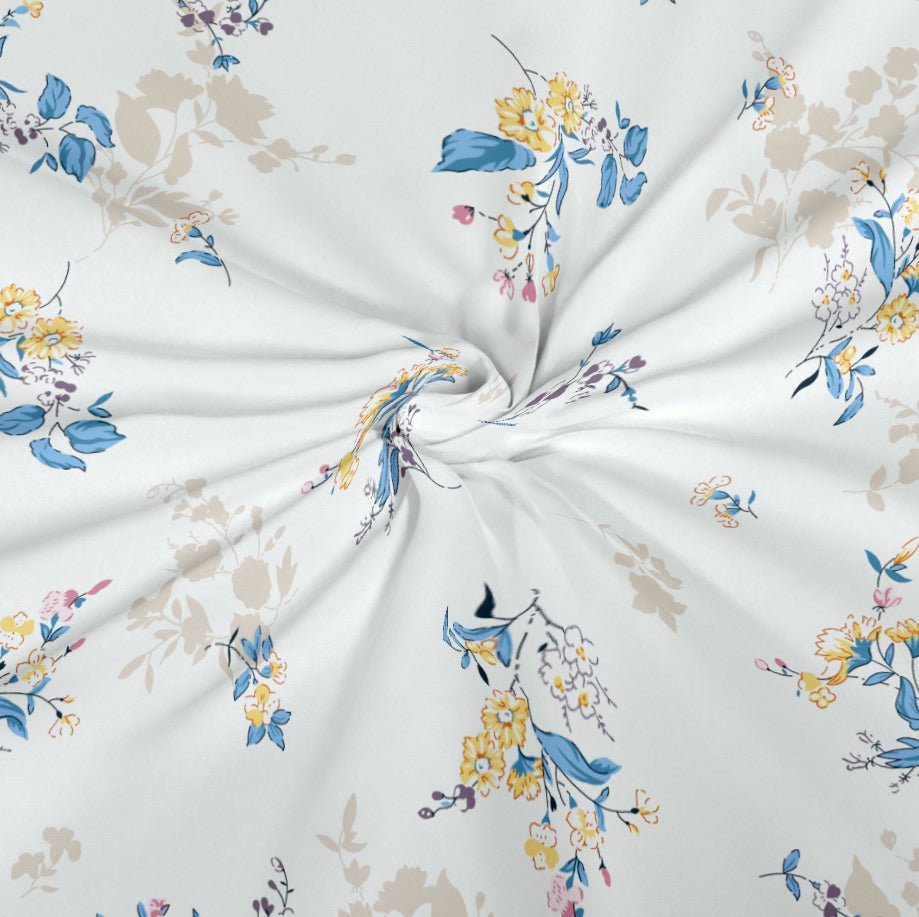 CHHAVI INDIA 210 TC Microfiber Printed King Size Bedsheet With Pillow Covers