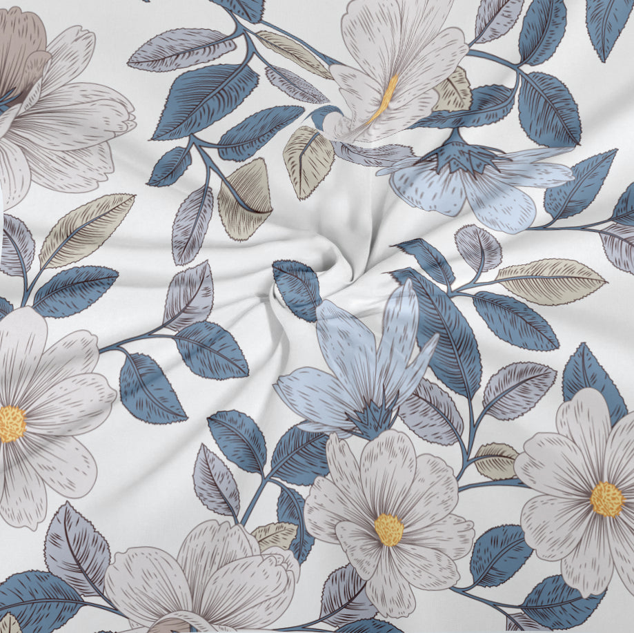 CHHAVI INDIA 210 TC Microfiber Printed Double Bedsheet With Pillow Covers