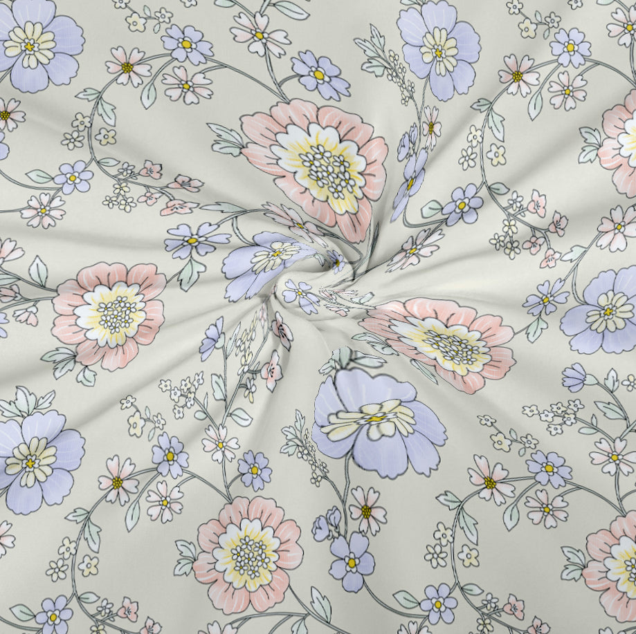 CHHAVI INDIA 210 TC Microfiber Printed King Size Bedsheet With Pillow Covers