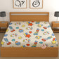 CHHAVI INDIA 210 TC Microfiber Waterproof Printed Fitted (Elastic) Bedsheet