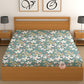 CHHAVI INDIA 210 TC Microfiber Waterproof Printed Fitted (Elastic) Bedsheet